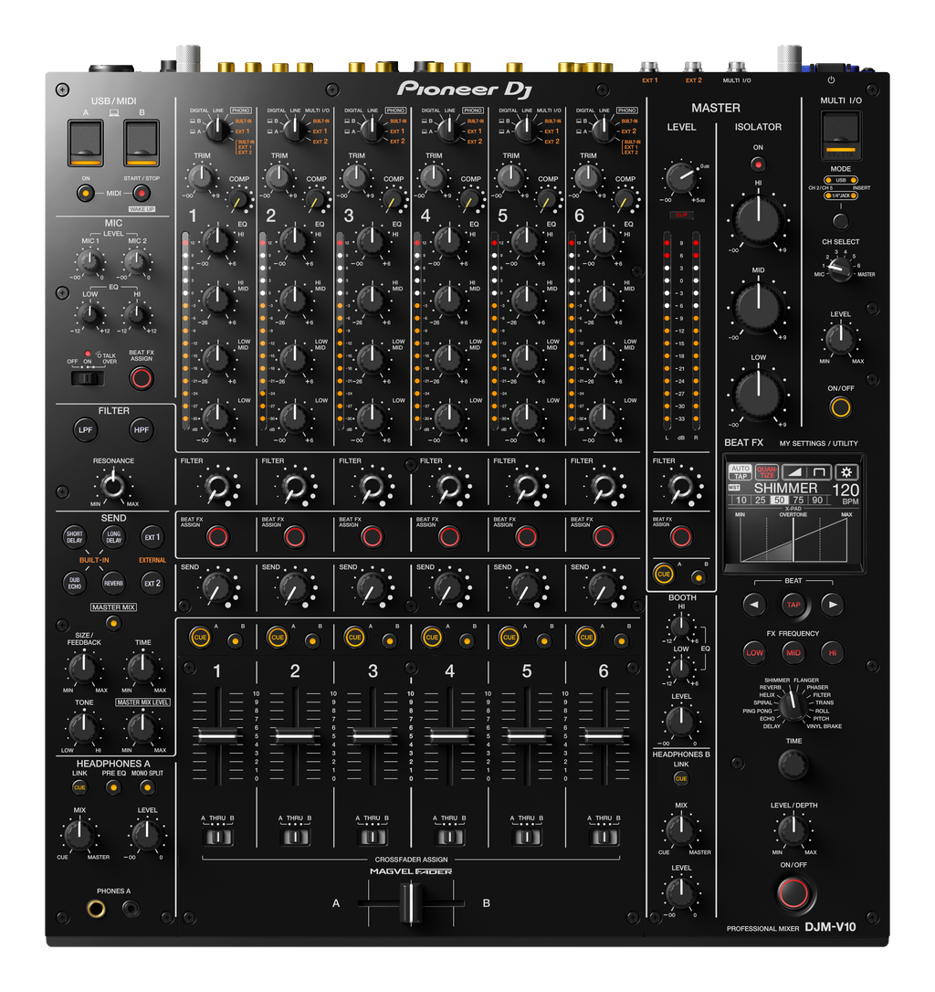 Pioneer DJ - AlphaTheta DJM-V10, Creative style 6-channel professional DJ mixer