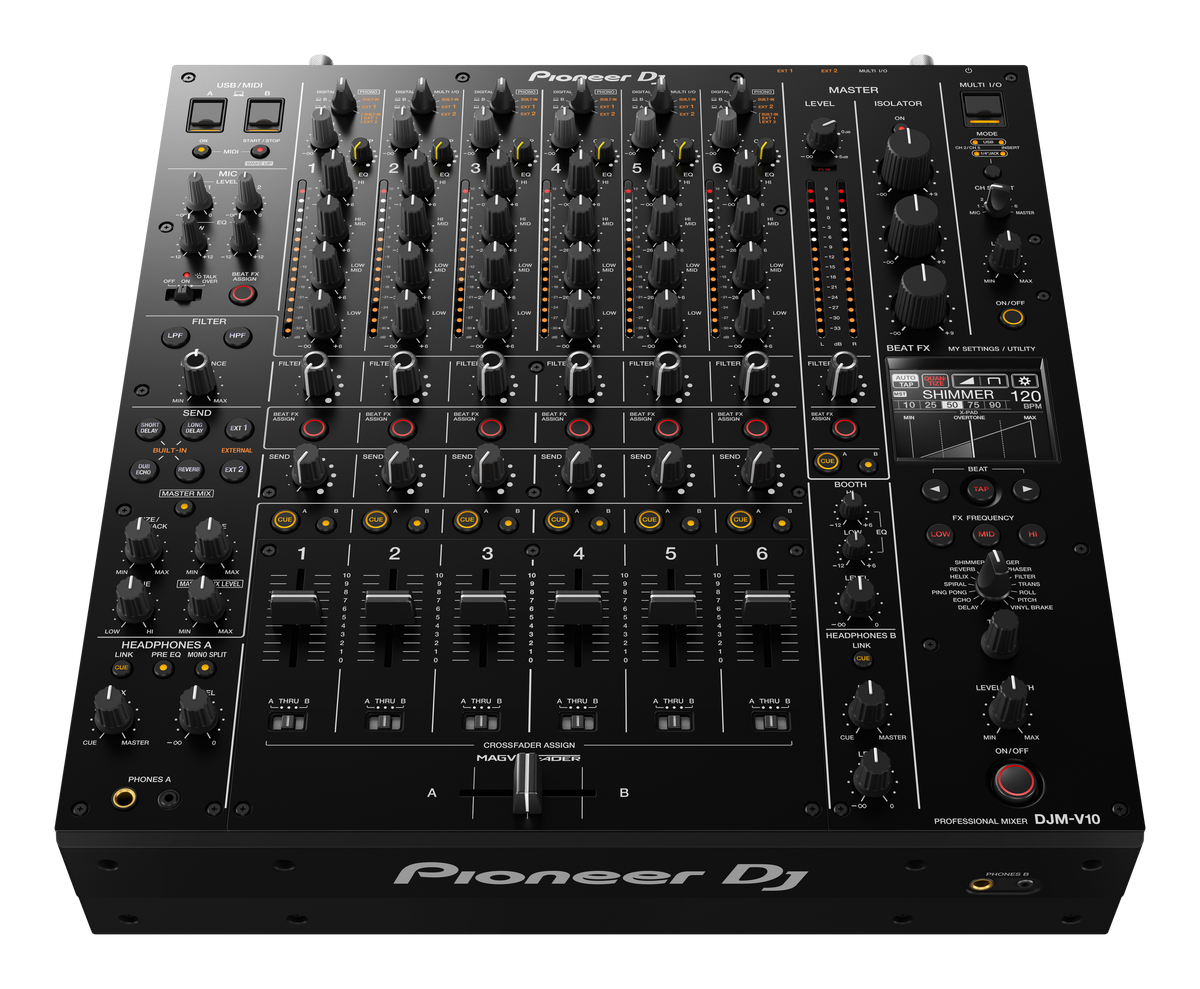 Pioneer DJ - AlphaTheta DJM-V10, Creative style 6-channel professional DJ mixer