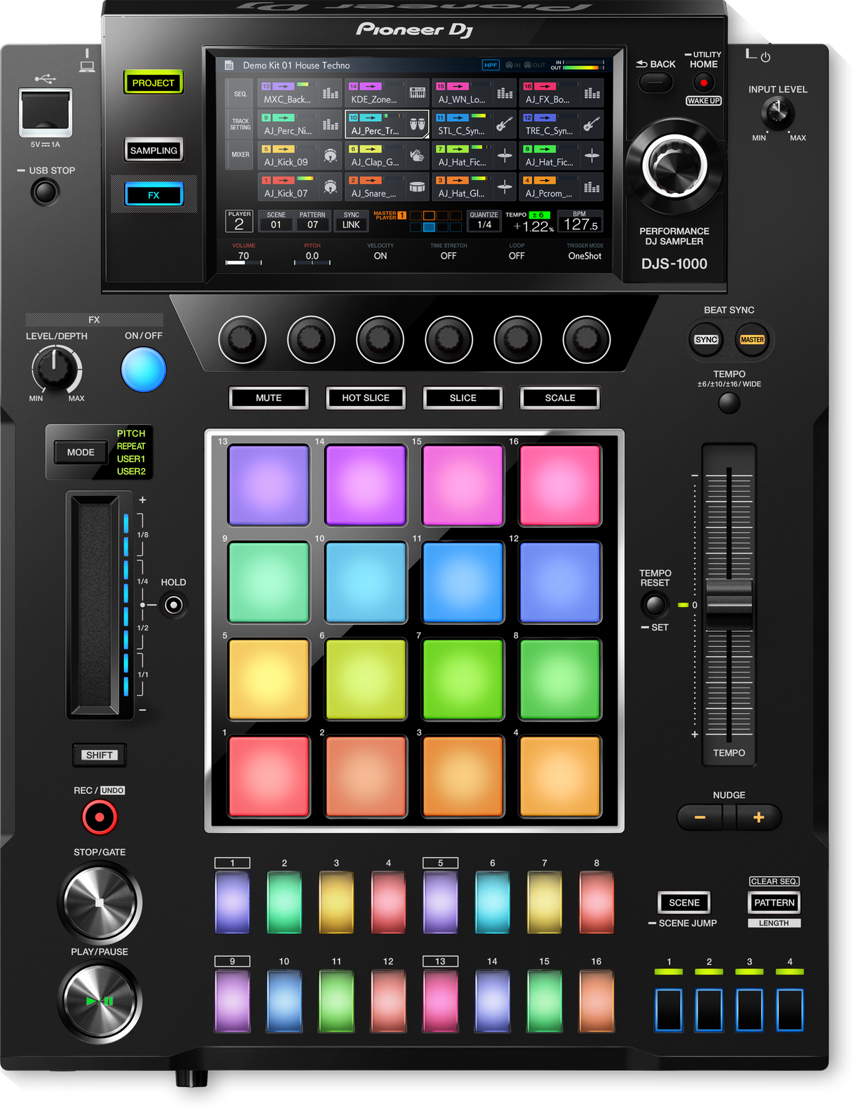 Pioneer DJ - AlphaTheta DJS-1000, 16 track dynamic DJ sampler