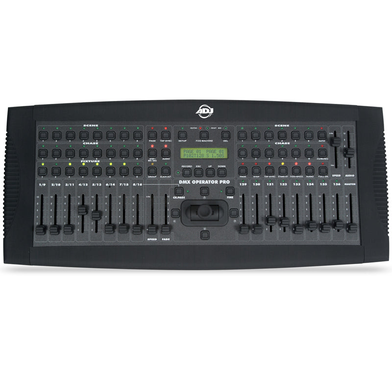 ADJ DMX Operator Pro, 136 Channel Hybrid DMX Lighting Console. 128 Intelligent Channels & 8 Conventional Channels w/ Joystick