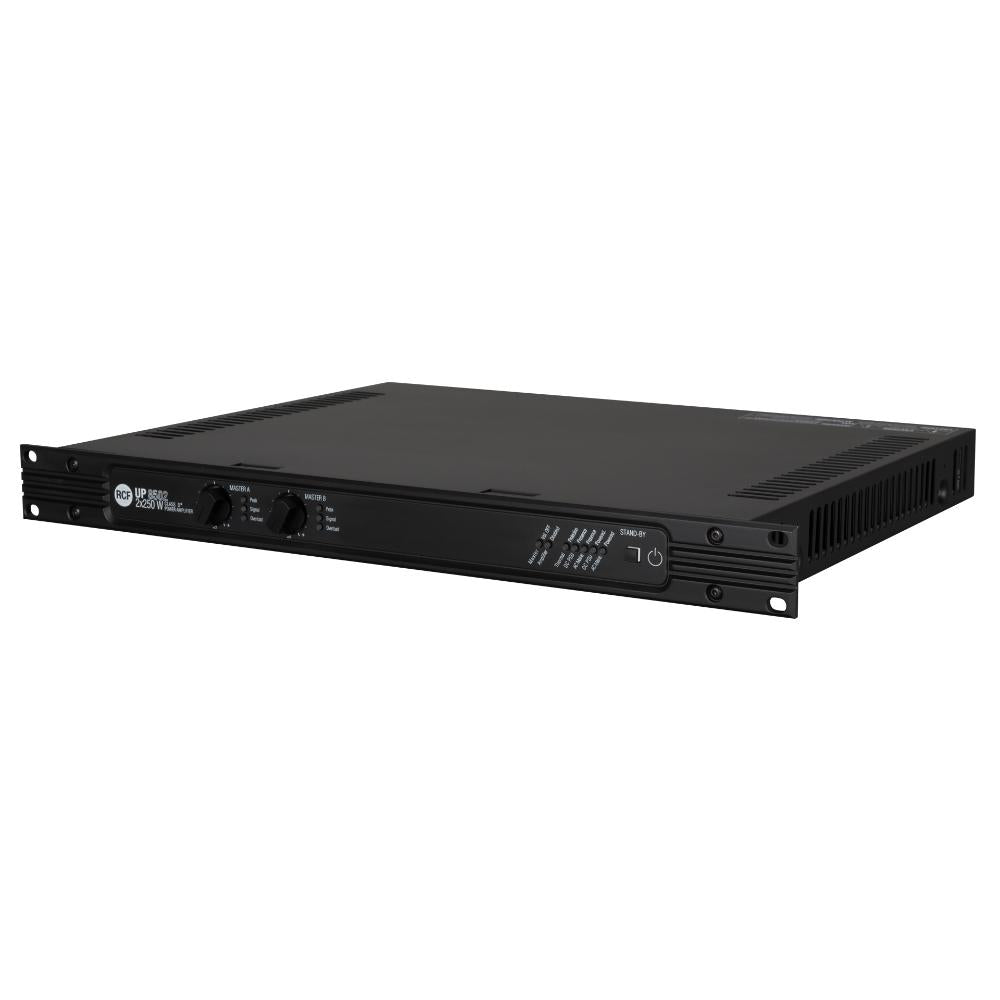 RCF UP-8502 - Class D Power Amplifier with Dual Input per Channel - 4 Ω, 70/100V, 2 x 250W