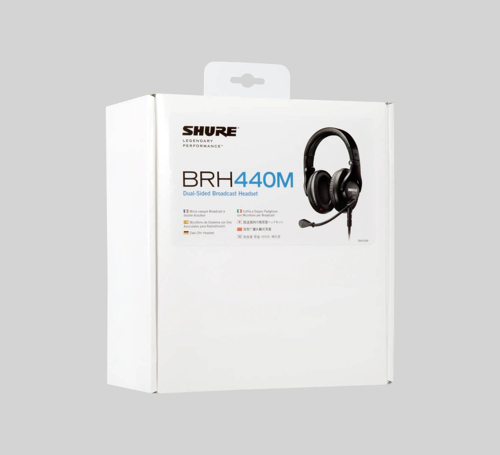 Shure BRH440M-LC, Dual-Sided Intercom Headset, Dual-Sided Broadcast Headset, less cable
