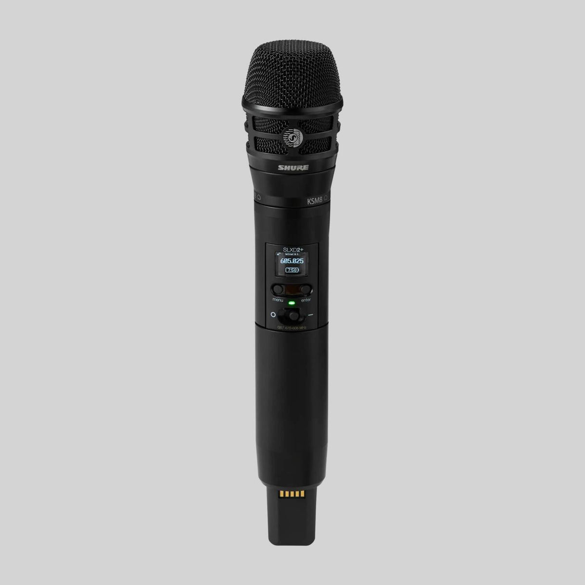 Shure SLXD2/K8B-H55, Wireless Handheld Transmitter with KSM8 Dualdyne Microphone, Handheld Transmitter with KSM8 Capsule