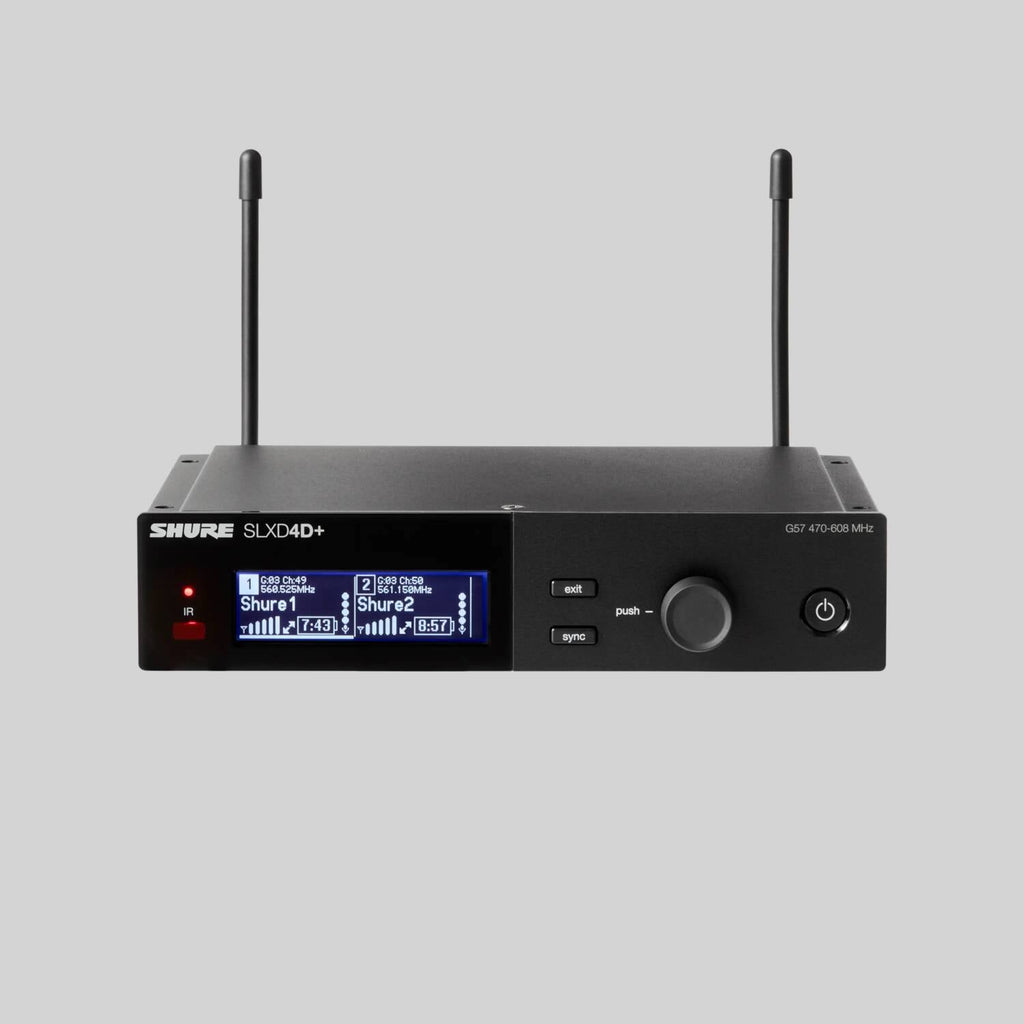 Shure SLXD24D/B58-H55, Dual Wireless System with 2 SLXD2+/B58 Handheld Transmitters, Dual Wireless Vocal System with Beta 58