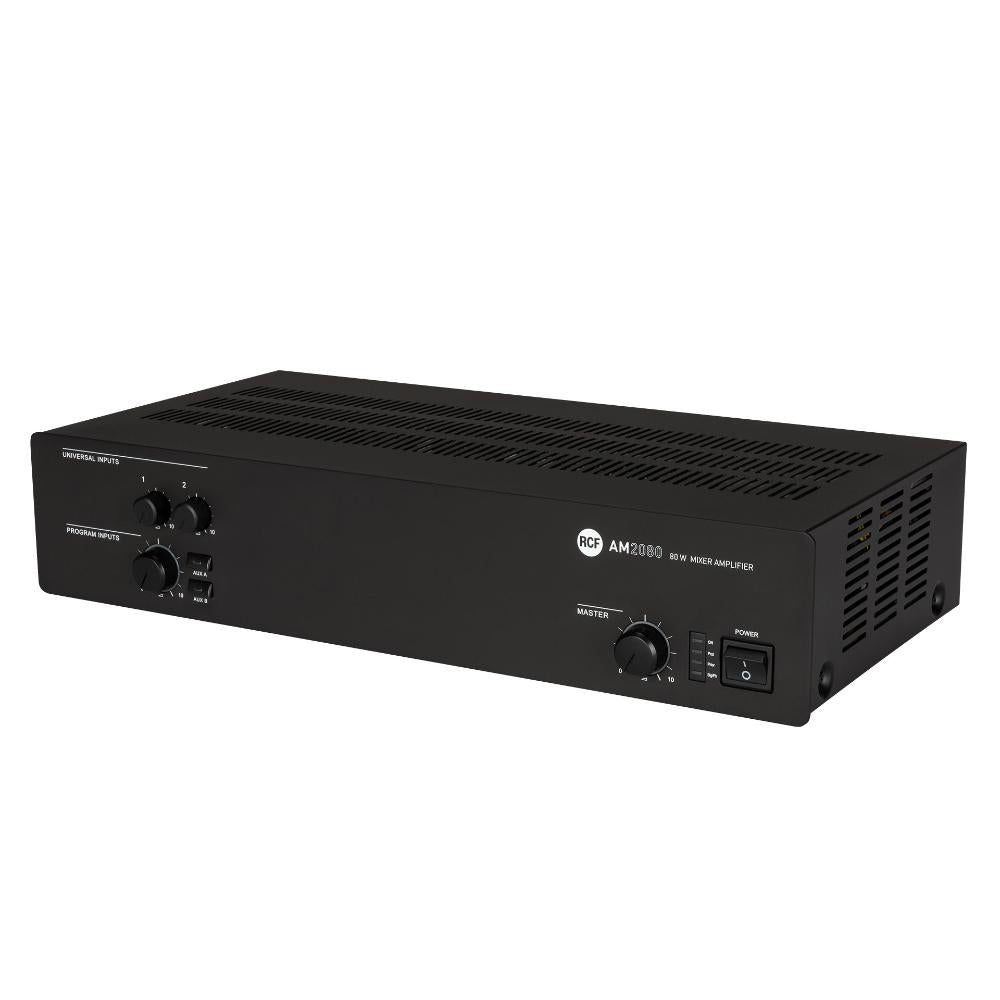 RCF AM2080 - 2 Input Digital Mixer/Amplifier - 4 Ω, 70/100V, 80W