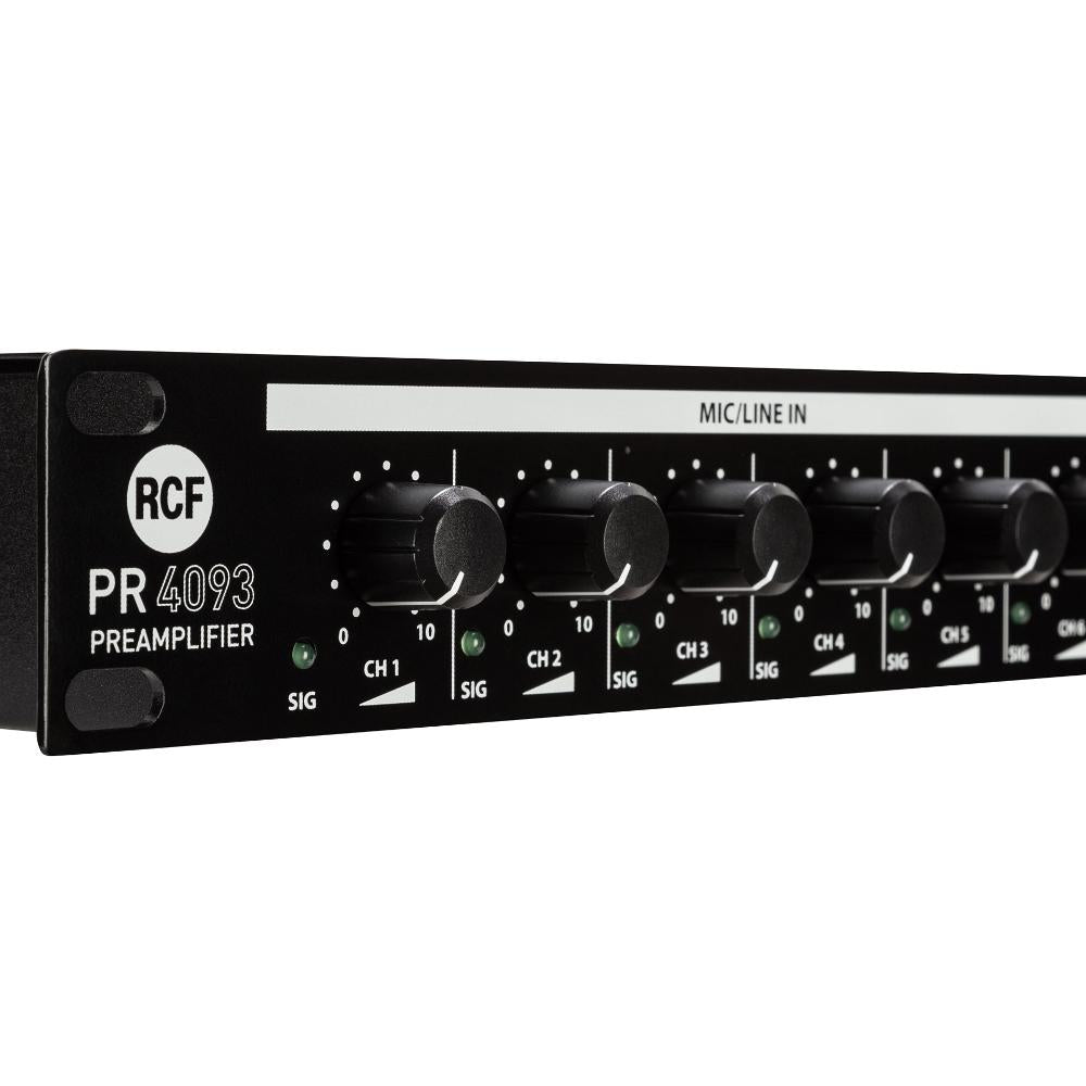 RCF PR-4093 - Preamplifier (9 Inputs / 3 Outputs)