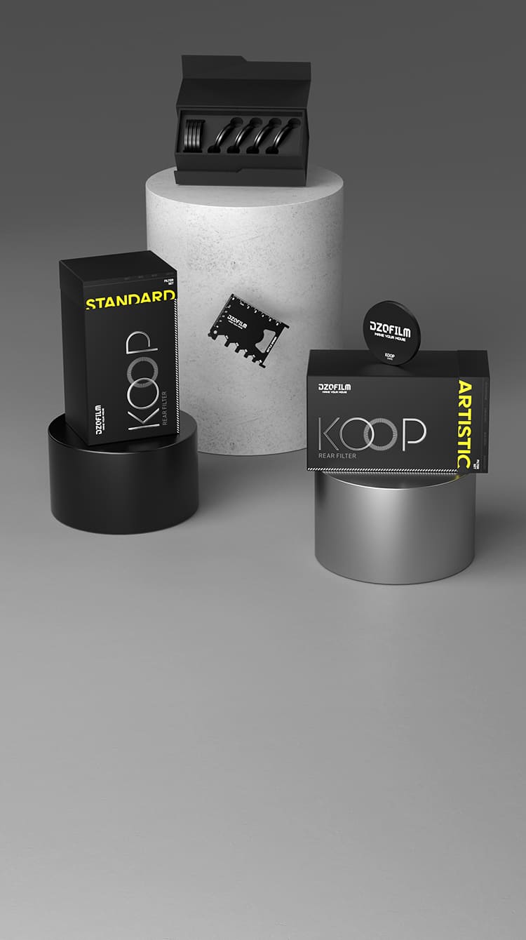 DZOFILM KOOP Filter for Vespid/ Catta Ace PL mount, Standard Set, KOOP Rear Magnetic Filter System for DZOFILM Cine Lenses