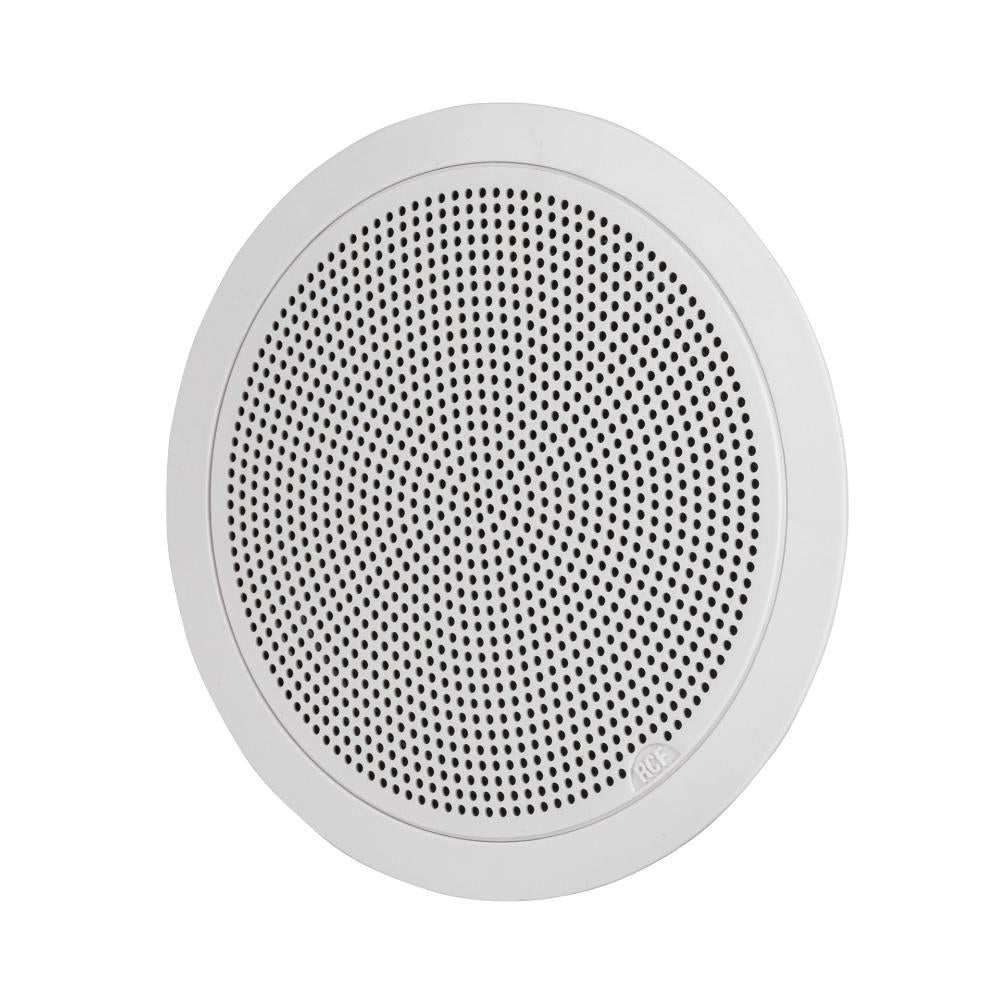 RCF PL 50 - 6" Twin-Cone Flush Mounting Ceiling Speaker, White, 6W, 70-100V, Plastic Grille