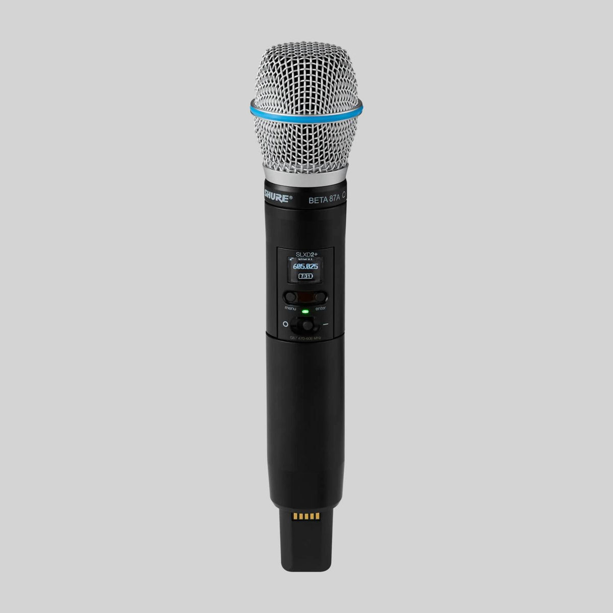 Shure SLXD24/B87A-J52, Digital Wireless Handheld System with Beta 87A Supercardioid Condenser Microphone, Wireless Vocal System with Beta 87A