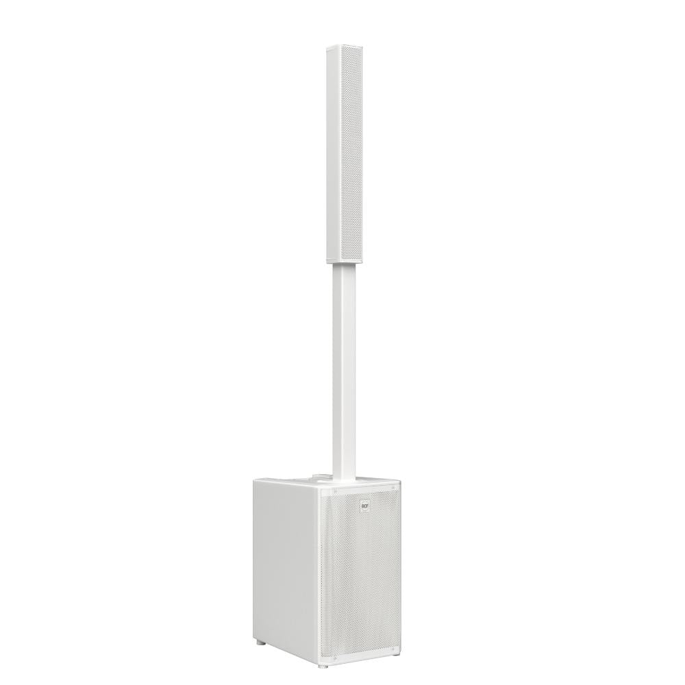 RCF EVOX-JMIX9-W - White Active 2100W Portable Three-Way Column Array w/ JMixRemote App Capability, INCLUDES: