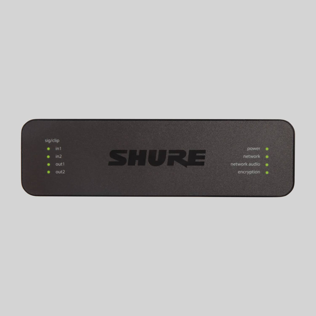 Shure ANI22-BLOCK, ANI22 Audio Network Interface, 2 CH IN/2 CH Out, Dante, 1/3 RU, Block