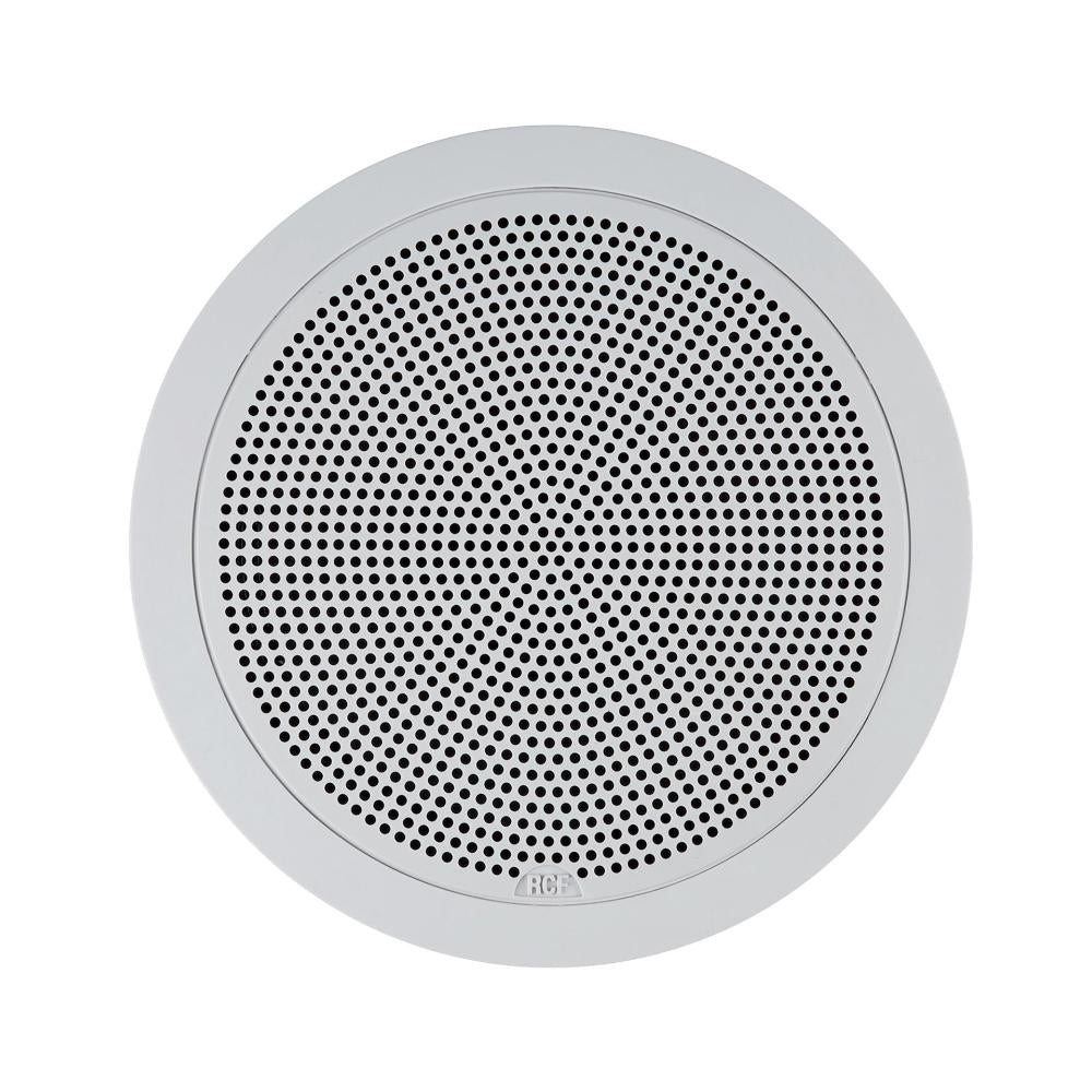 RCF PL 50 - 6" Twin-Cone Flush Mounting Ceiling Speaker, White, 6W, 70-100V, Plastic Grille