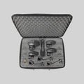 Shure PGADRUMKIT5, Drum Microphone Kit, 5-piece drum mic kit including 1-PGA52, 3-PGA56, 1-PGA57, 1-A25D stand adapter, 3-AP56DM drum mounts, 5 Xlr-xlr cables, case