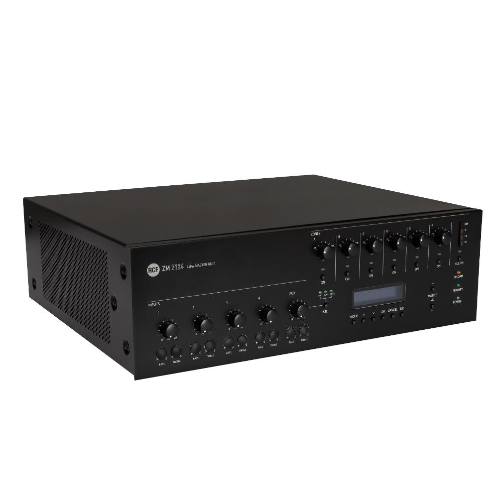 RCF ZM2124 - 6 Zone Digital Mixer/Amplifier Master Unit - 240W