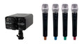 VocoPro FIELD-QUAD-HH4 - Portable Quad Handheld Field/Camera-Mountable Wireless Microphone System.