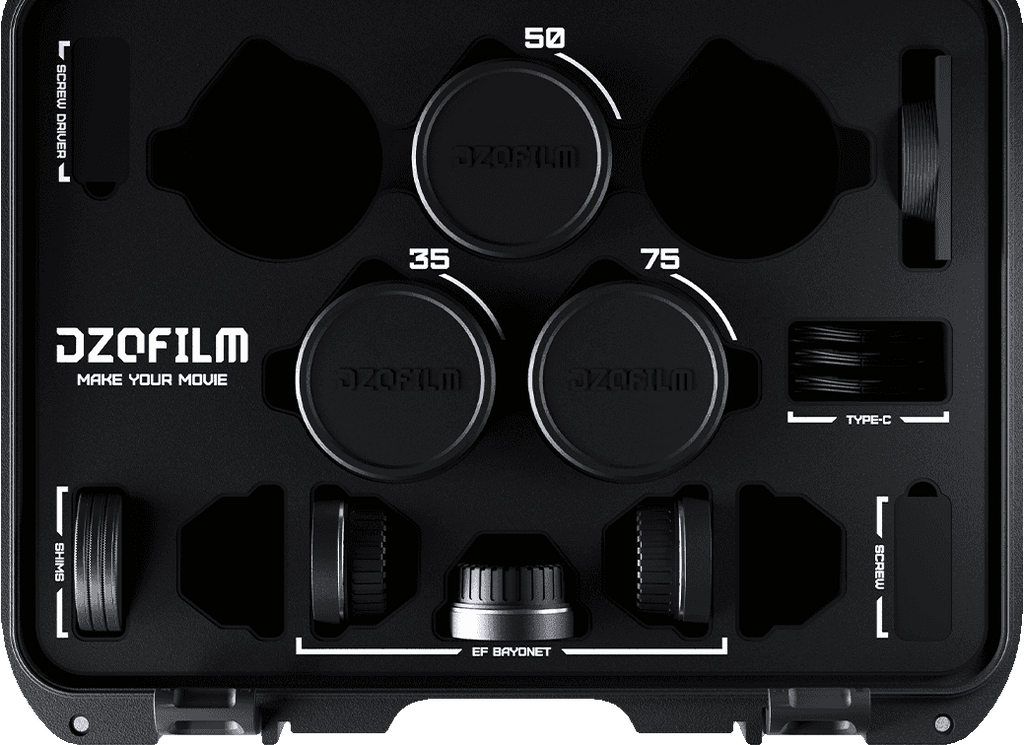 DZOFILM Vespid Cyber Full-frame Prime Lens-35mm T2.1 (PL and EF mount, with data), Full-Frame Cine Prime, PL and EF Mount, Manual Focus and Iris, Cine-Standard 0.8 MOD Gears