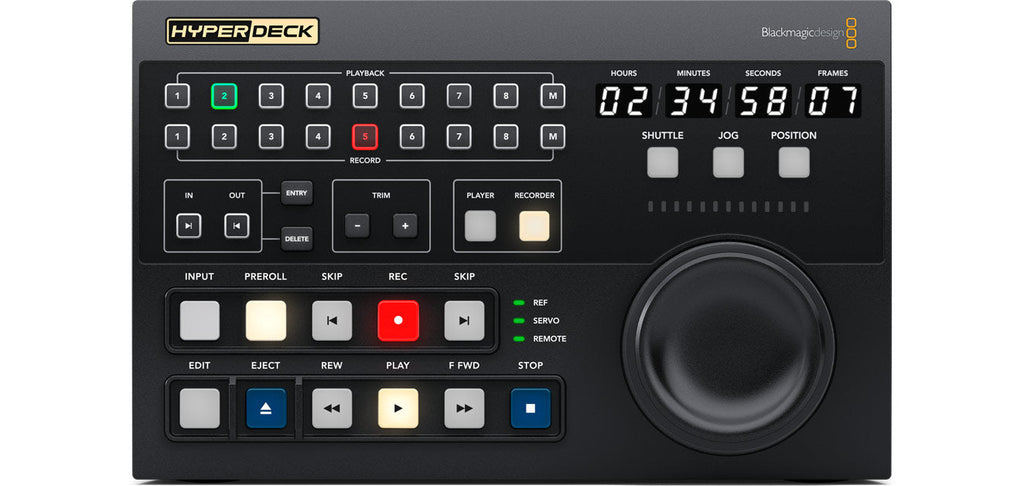 Blackmagic HyperDeck Extreme 4K HDR, Powerful Ultra HD touchscreen HyperDeck records and plays H.265 and ProRes files in all SD, HD and Ultra HD standards up to 2160p60
