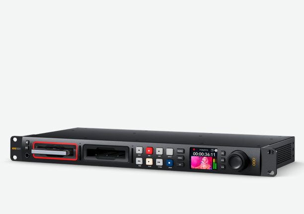 Blackmagic HyperDeck Studio 4K Pro, This extremely powerful Ultra HD model records and plays H.264/5, ProRes and DNx files in all SD, HD and Ultra HD standards up to 2160p60