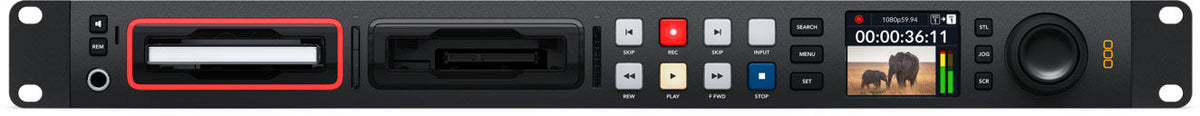 Blackmagic HyperDeck Studio 4K Pro, This extremely powerful Ultra HD model records and plays H.264/5, ProRes and DNx files in all SD, HD and Ultra HD standards up to 2160p60