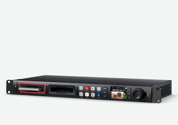 Blackmagic HyperDeck Studio HD Pro, Includes all the features of the Plus model, and adds 2 SSD slots as well as the 2 SD card slots