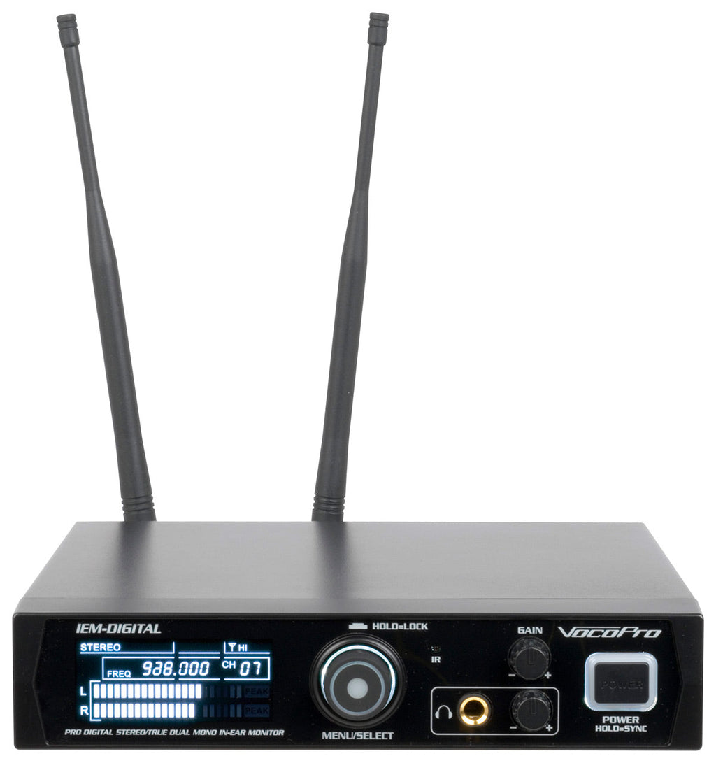 VocoPro IEM-DIGITAL - Professional Digital Stereo/True Dual Mono In-Ear Monitor - View 1