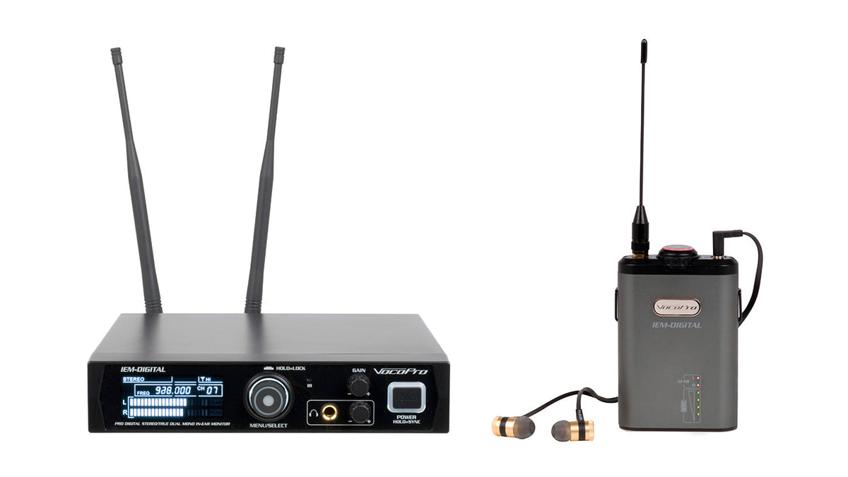 VocoPro IEM-DIGITAL - Professional Digital Stereo/True Dual Mono In-Ear Monitor