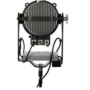 AAdynTech Cinema Jab Variable, Light Output - 1,414 Footcandles at 10 feet, 1.77 Amp Power Draw, Built-in UIM Controller with Effects and DMX Assignment, DMX In and Out, Optional Tethered UIM Remote Controller, Color Temperature Readout in Kelvin Degrees