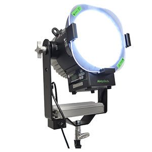 AAdynTech Cinema Jab Daylight, Light Output - 1,509 Footcandles at 10 feet, 1.77 Amp Power Draw, Built-in UIM Controller with Effects and DMX Assignment, DMX In and Out, Optional Tethered UIM Remote Controller, 100-277 VAC 50/60 Hz, 48VDC Battery Power