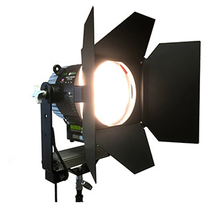 AAdynTech Cinema Jab Variable, Light Output - 1,414 Footcandles at 10 feet, 1.77 Amp Power Draw, Built-in UIM Controller with Effects and DMX Assignment, DMX In and Out, Optional Tethered UIM Remote Controller, Color Temperature Readout in Kelvin Degrees