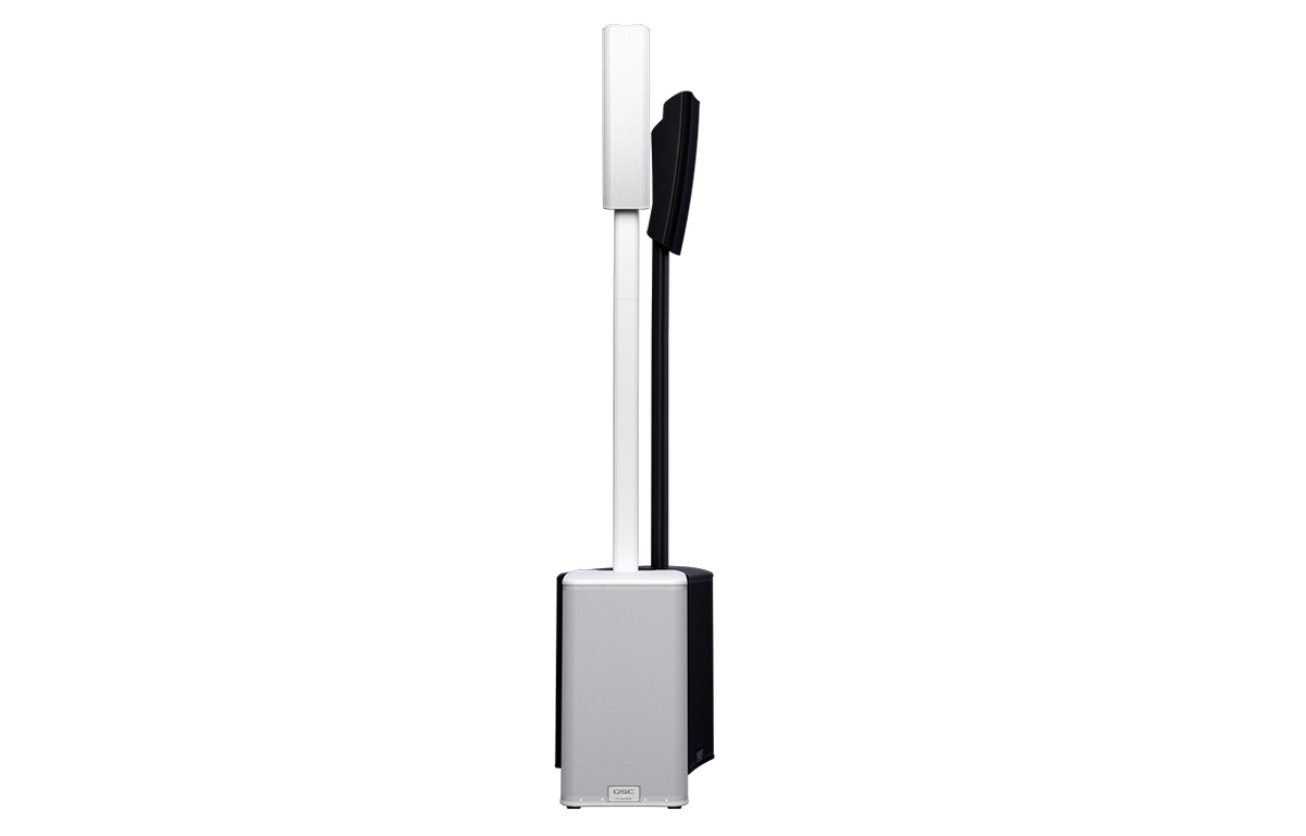 QSC KC12-WH - 3000W Active 3-Way Column Loudspeaker System (White)