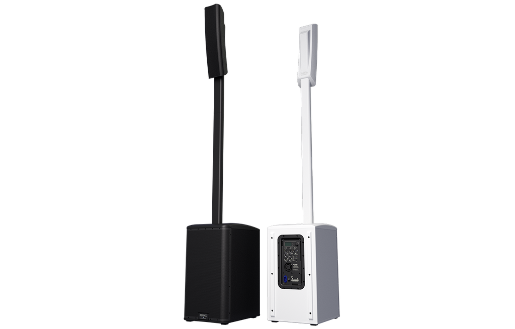 QSC KC12-WH - 3000W Active 3-Way Column Loudspeaker System (White)