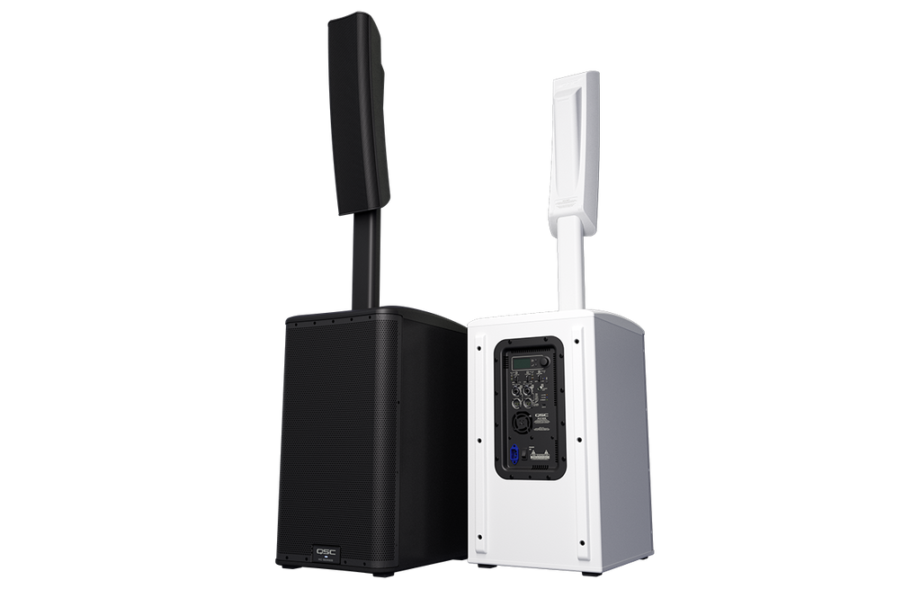 QSC KC12-WH - 3000W Active 3-Way Column Loudspeaker System (White)