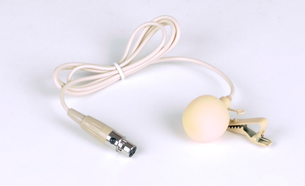 VocoPro LAVALIERE (Beige) - Beige color lapel Microphone for UBP & Hybrid-BP