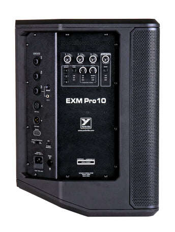 EXM Professional Battery-Powered PA Speaker. 10" Woofer with 1" HF Driver, onboard mixer, built -in effects, bluetooth. 850 watts (peak)