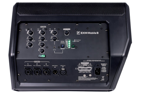 Excursion MOBILE 8 - a battery powered compact powered speaker. Featuring 1 X 8"woofer and a coaxial mid-high driver, 3 channel mixer, LINK functionality, and 5.5 hours of battery life at full power!