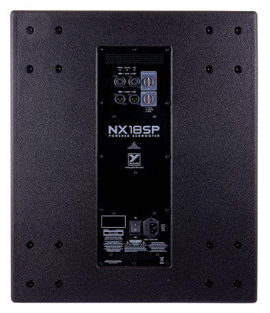 NX 18” Powered Subwoofer 18" Woofer with 3" Voice Coil. 1200 watts program (2400 watts peak)