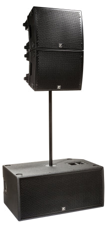 Paraline 2x 15” Powered Subwoofer 2800 watts peak – powered – compact stackable active subwoofer -- 2 x 12” front loaded woofers, with casters.