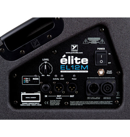 *NEW* Elite 12” Powered Stage Monitor, 1200 W Peak Power (600 W Program), 12" Coaxial Woofer with 2.5" Voice Coil, 1" HF Driver with 1.75" Voice Coil, powerCON ® TRUE1 Input and Output, Made In Canada
