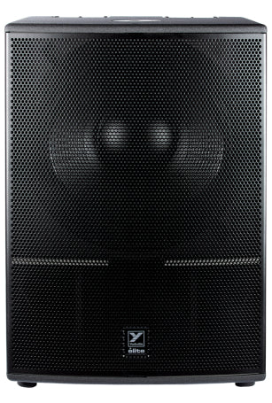 YORKVILLE - Elite 21” Powered Subwoofer 3600 Watts peak (2400 watts program) 21” Cast Fram Woofer with 6" Voice Coil. Next generation horn loaded subwoofer – DSP limiters, and 3 performance presets.