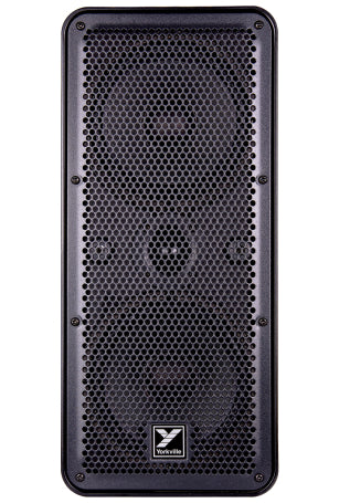 YORKVILLE - Excursion Mini MOBILE - a battery powered compact powered speaker. Featuring 2 x 6" woofers plus a dome tweeter, 3 channel mixer, digital effects, LINK functionality, and 5.5 hours of battery life at full power!
