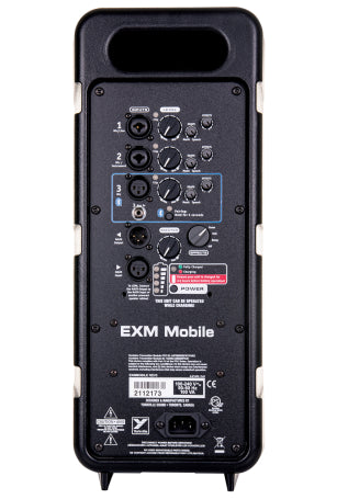 Excursion Mini MOBILE - a battery powered compact powered speaker. Featuring 2 x 6" woofers plus a dome tweeter, 3 channel mixer, digital effects, LINK functionality, and 5.5 hours of battery life at full power!