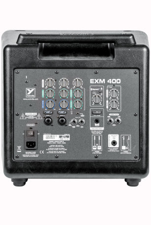 Excursion Mini 400 - 400-watt Compact Powered PA System. Featuring a powered 10” subwoofer, two-piece wired pole extension and two 2 x 3.5"mid/high speakers.