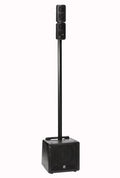 YORKVILLE - Excursion Mini 400 - 400-watt Compact Powered PA System. Featuring a powered 10” subwoofer, two-piece wired pole extension and two 2 x 3.5"mid/high speakers.