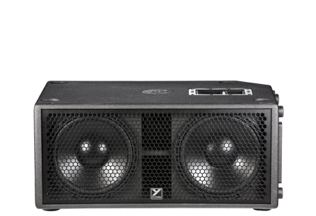 YORKVILLE - Paraline 2x 12” Powered Subwoofer 2800 watts peak – powered – compact stackable active subwoofer -- 2 x 12” front loaded woofers, with casters.