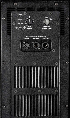 Synergy 3x 15” Powered Subwoofer 13,000 watts peak (6500 watts program) 3 x 15" LF Woofers with 3-inch Voice Coils. Bass reflex design.
