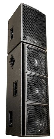 Synergy 3x 15” Powered Subwoofer 13,000 watts peak (6500 watts program) 3 x 15" LF Woofers with 3-inch Voice Coils. Bass reflex design.