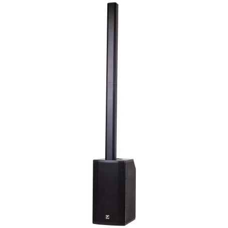 The YXL Tower 12 All-in-one PA System delivers 1550 watts of peak performance in a sleek, space-saving column design. Featuring 1x12” Neodymium Woofer with 4x3-inch mid-range drivers and a dedicated high compression driver. The Sub features separate controls and a max SPL of 126 Db. Ideal for both live performance and playback, these powered speakers feature advanced DSP, Bluetooth® streaming with stereo pairing, a built-in 3-channel mixer with multiple input options, and selectable modes for Concert, Cl...