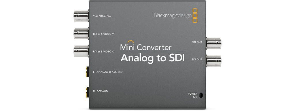 Blackmagic Mini Converter SDI to Analog, Convert SDI in SD and HD to analog video with audio