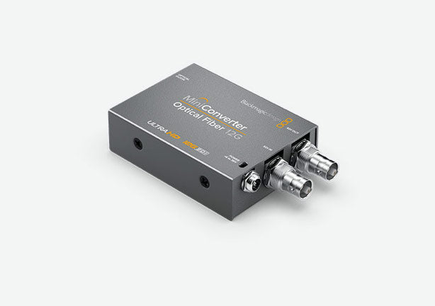 Blackmagic Mini Converter Optical Fiber 12G, Compact converter for extending SDI connections over massive distances by converting SDI to optical fiber and optical fiber to SDI in both directions at the same time!