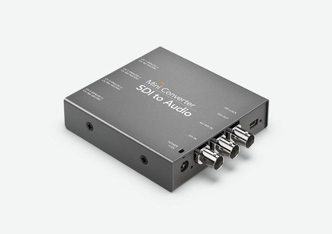 Blackmagic Mini Converter SDI to Audio, SDI/HD-SDI/ 3G-SDI audio de-embedder to 8 ch AES/EBU or 4 ch analog audio